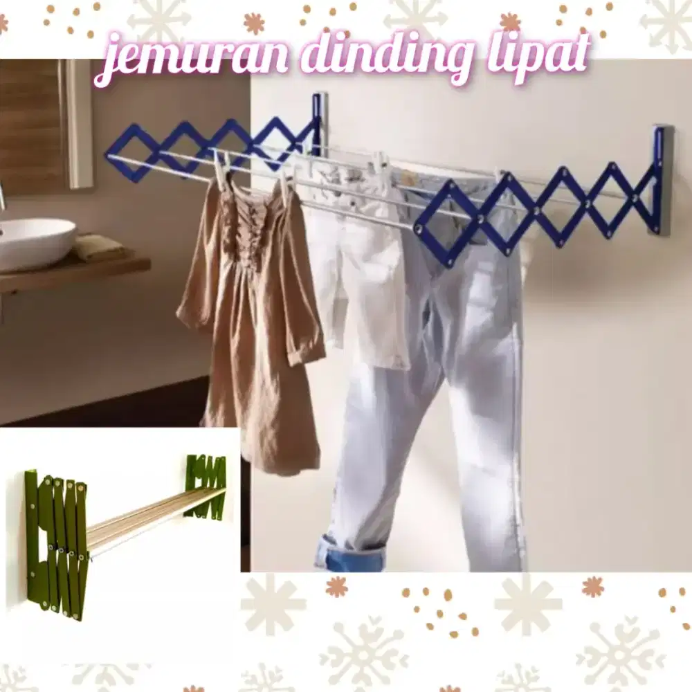 jemuran dinding lipat