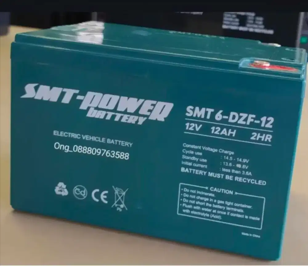 Aki kering EBike Khusus sepeda listrik 12v 12ah