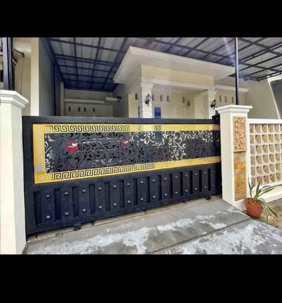 Bengkel las Lampung tralis kanopi pintu pagar gerbang tangga