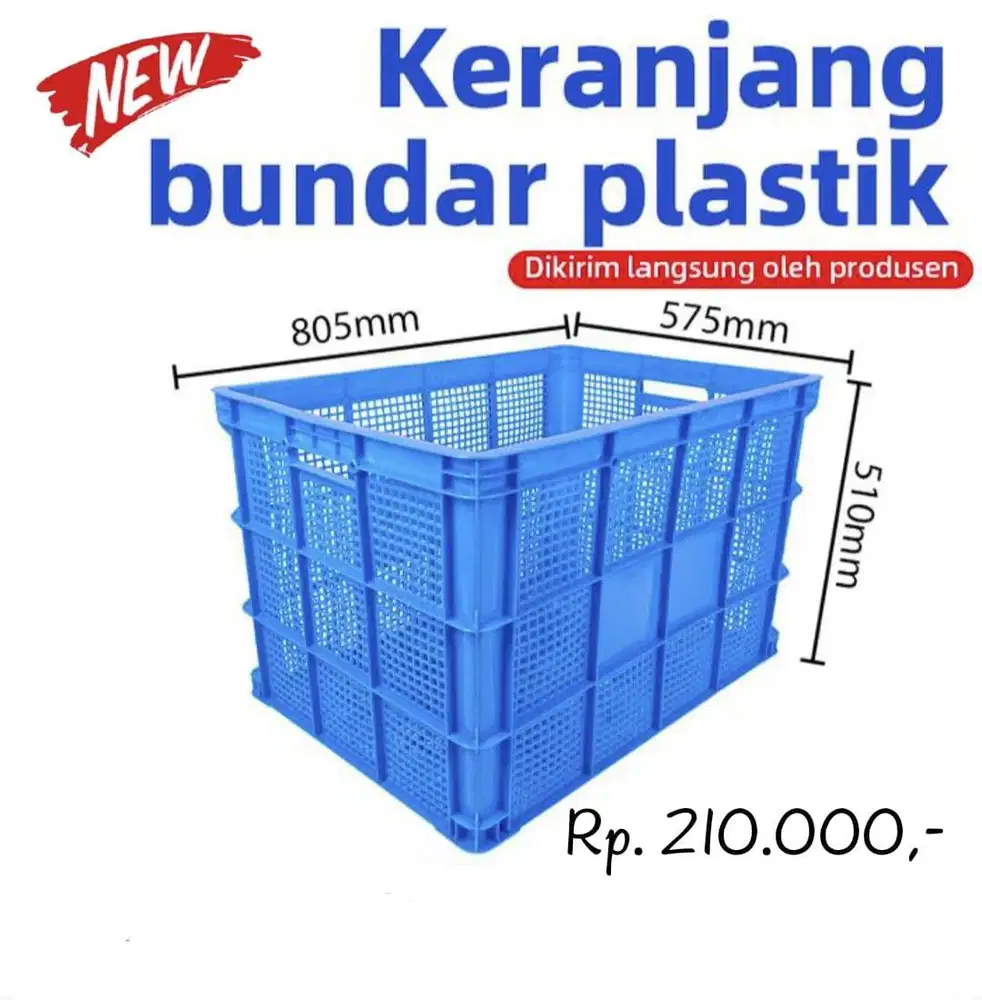 Keranjang plastik box plastik container plastik baru