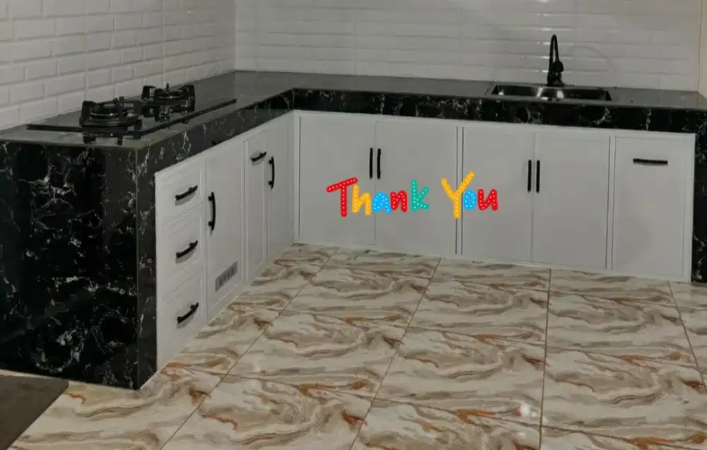 Kitchen set bahan aluminium acp anti ryap anti keropos kuat api awet