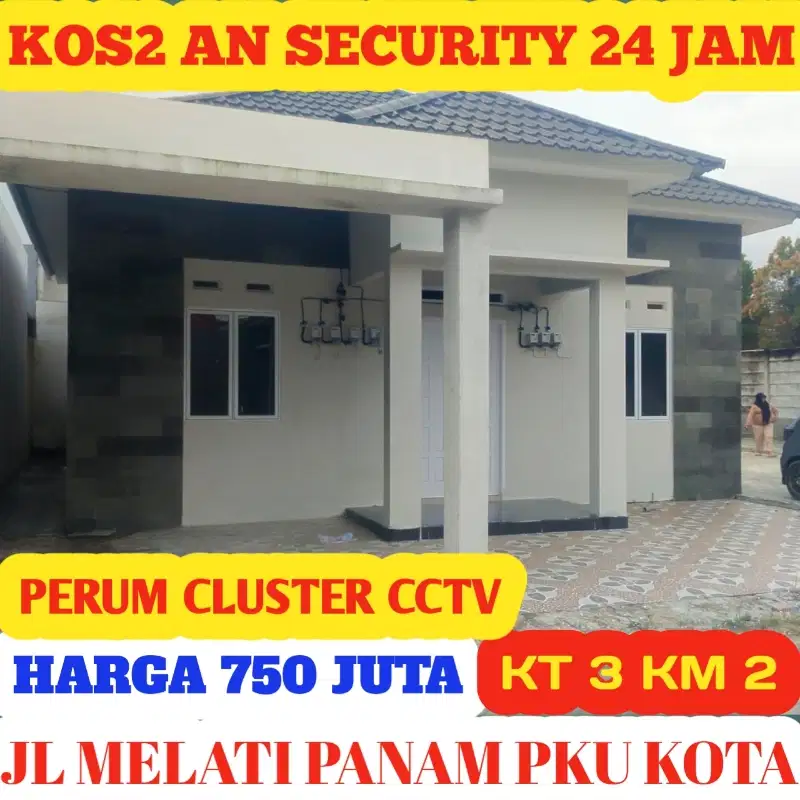 Perumahan Mewah Security 24 JM Jl Melati Panam PKU kota