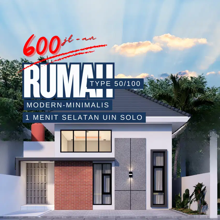 Rumah Solo Include SHM/PBG Area Strategis Dekat Pusat Kota