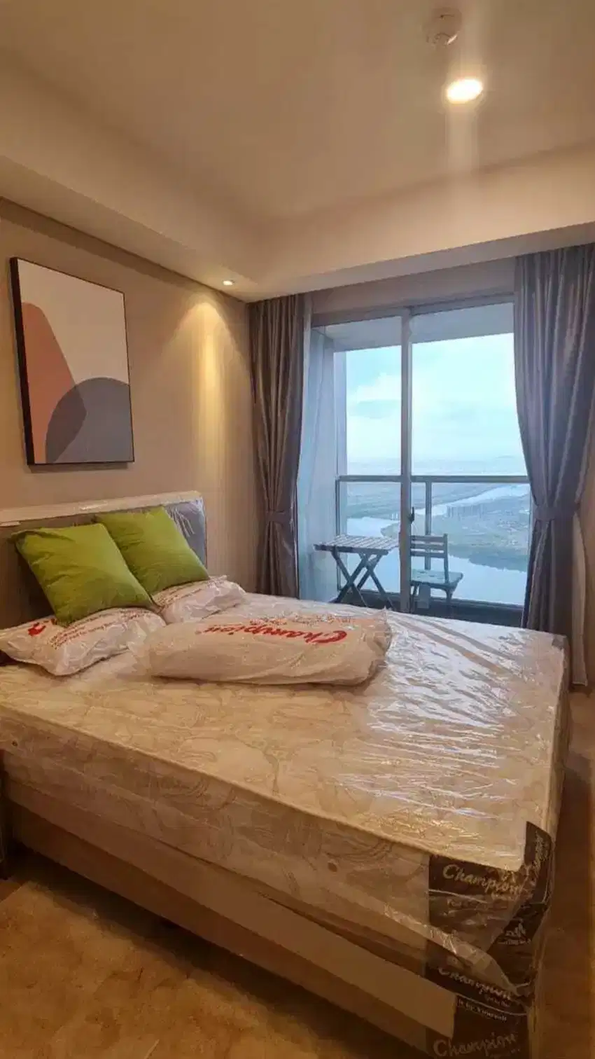 Disewa Apartemen Gold Coast Pik studio full furnished, sea view