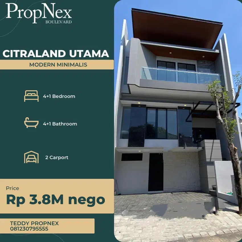 Rumah Split Level di Citraland Utama Dekat Pusat Kuliner