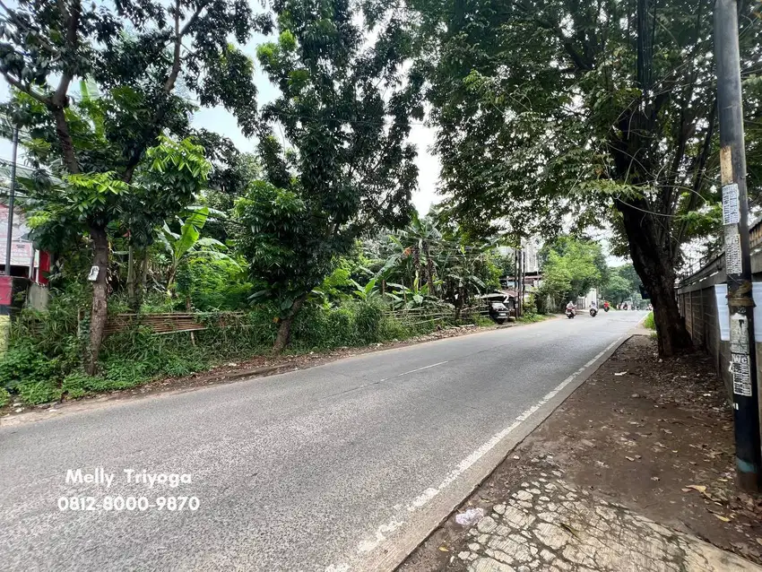 Dijual Tanah Posisi di Pinggir Jalan Raya Kranggan Kelurahan Jati Rang