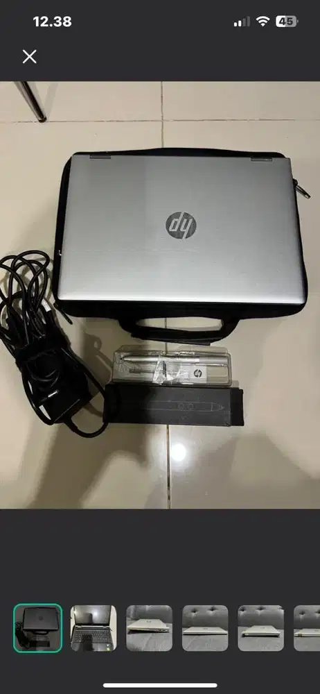 Laptop HP detail lihat di dus foto