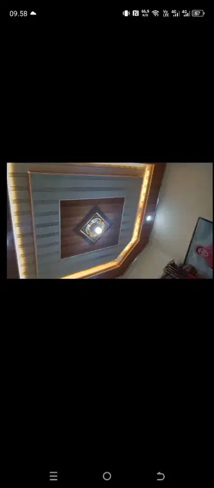 Plafon PVC terpasang