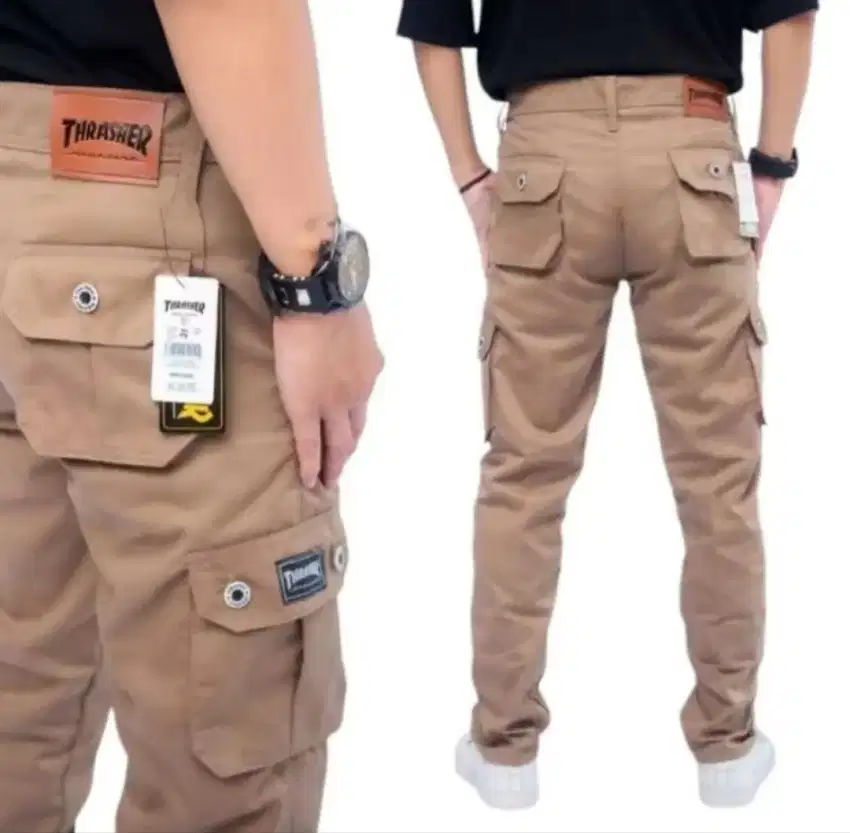 Celana cargo mocca