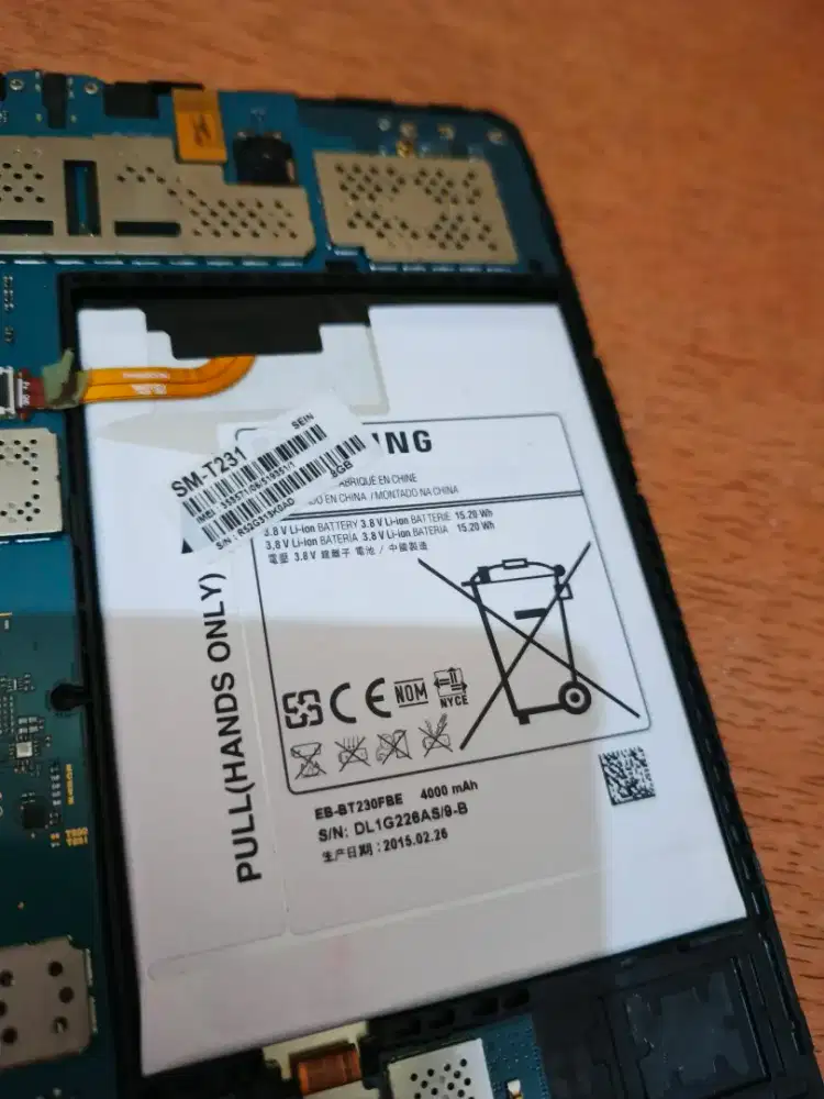 Baterai samsung tab 4 t231 copotan