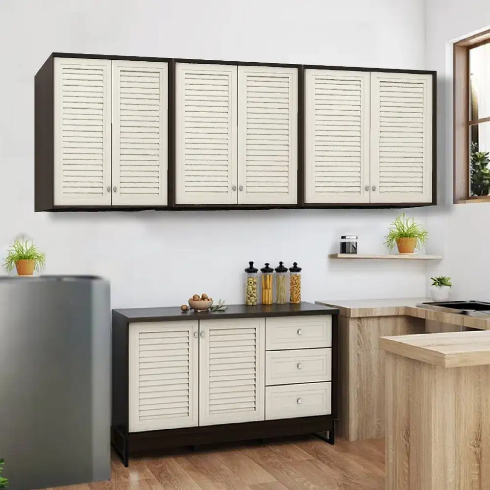 LEMARI DAPUR MINIMALIS (FREE ONGKIR & PEMASANGAN)