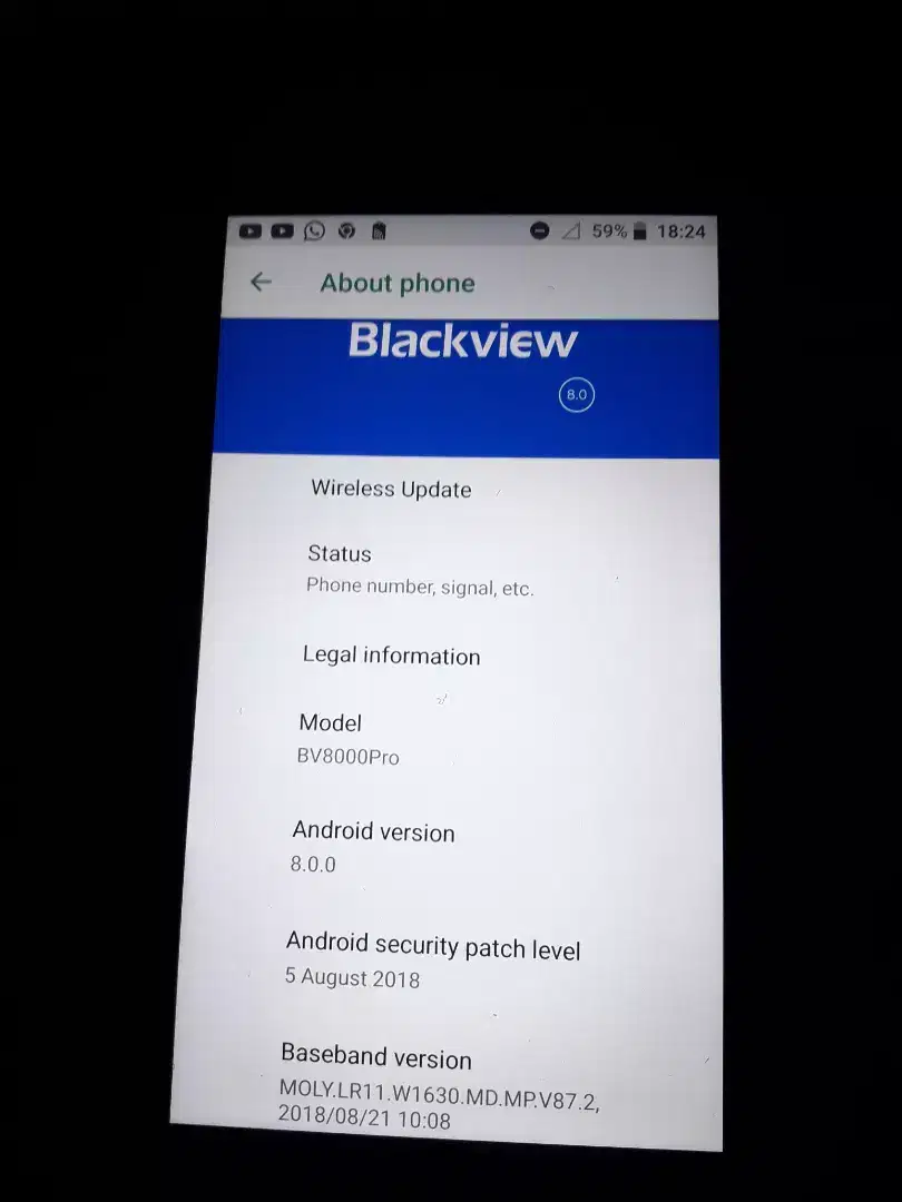 JUAL HP Blackview  Bv8000 Pro 6/64 SECOND