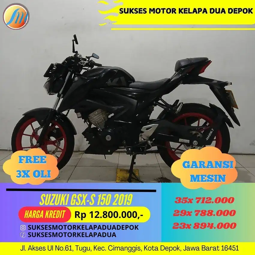 SUZUKI GSX-S 150 2019 CASH/KREDIT DP MURAH SYARAT MUDAH