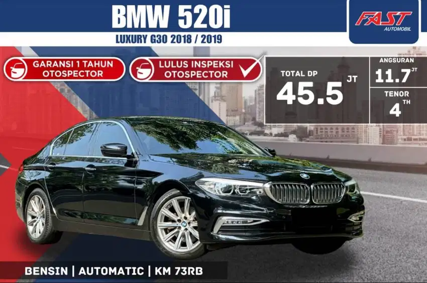 BMW 520i LUXURY 2019 / 2018 G30 KM.73RB PAJAK PANJANG  #F7ST