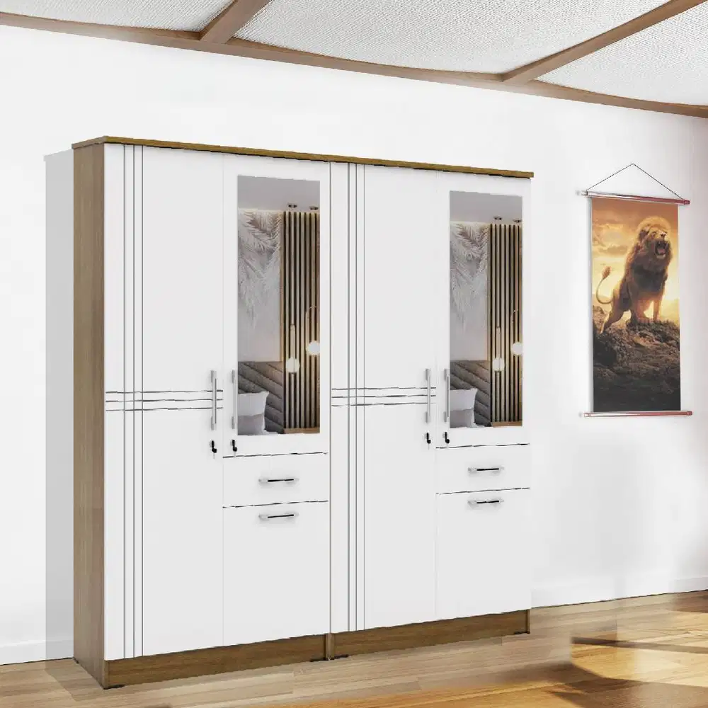 LEMARI PAKAIAN 4 PINTU