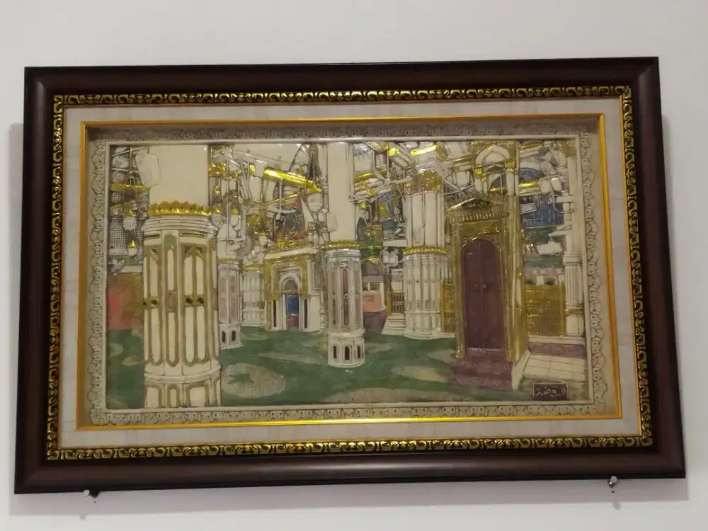 Dijual hiasan dinding relief Rhaudoh masjid Nabawi