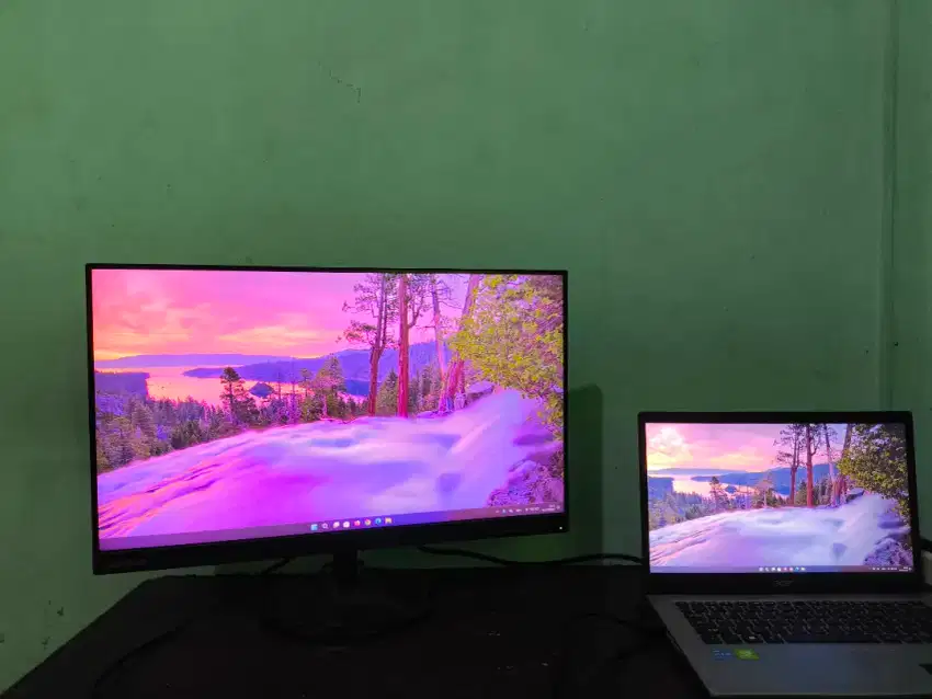 MONITOR LENOVO 24INCI SUPER GEDE, JERNIH JUGA BANDA ACEH