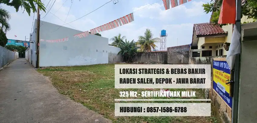 Dijual Nego Tanah 325 m2 SHM Strategis di Sukmajaya, Depok Kota