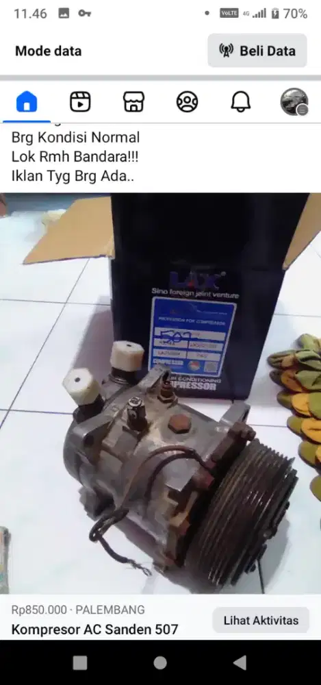 Kompresor AC Mbl Sanden 507