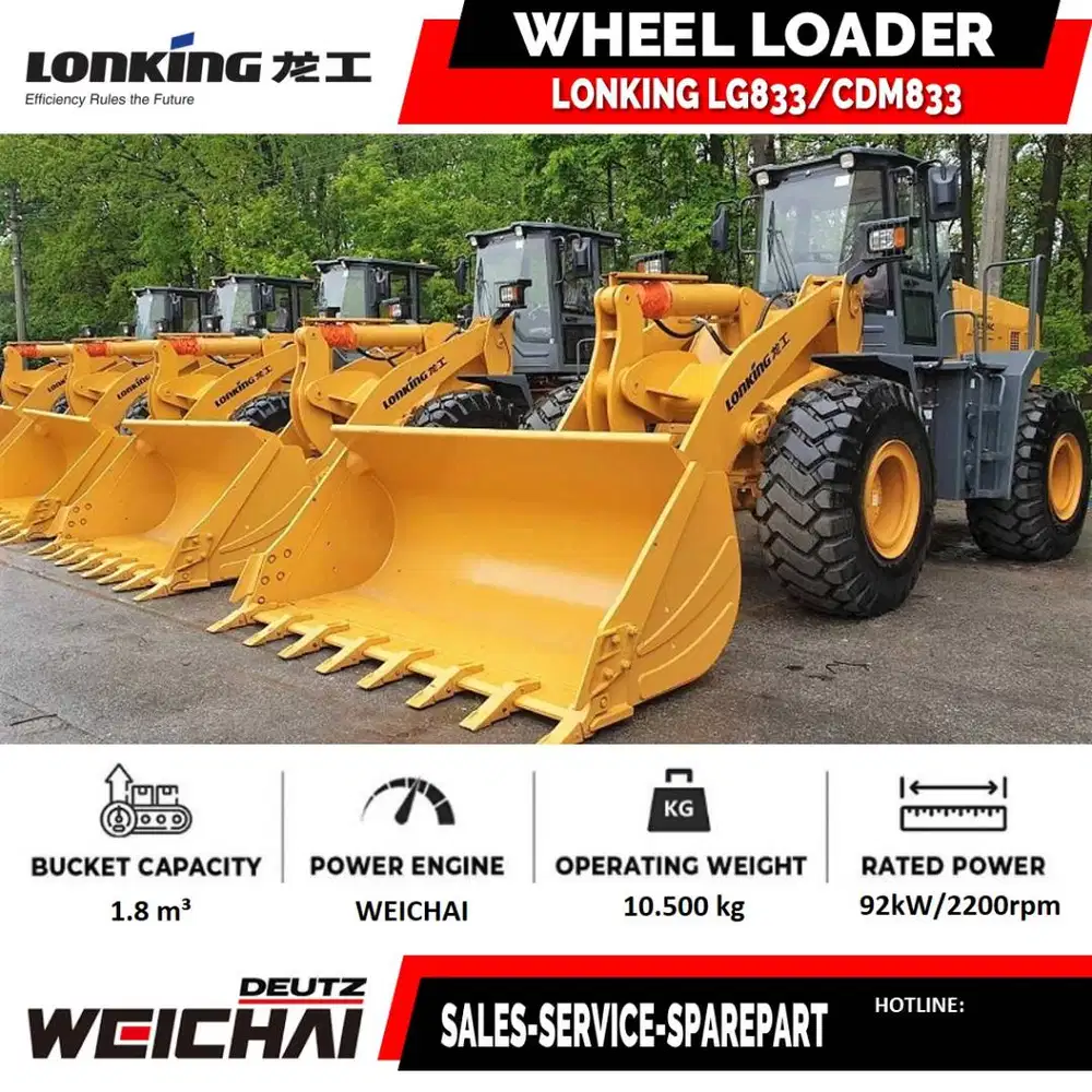 Wheel Loader China Tangguh Wheel Loader Lonking CDM932 CDM833 CDM855