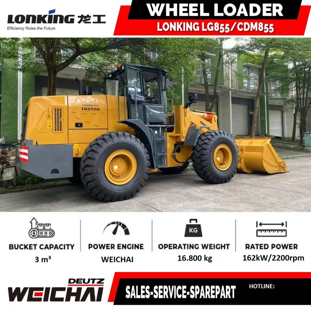Wheel Loader China Tangguh Wheel Loader Lonking CDM932 CDM833 CDM855