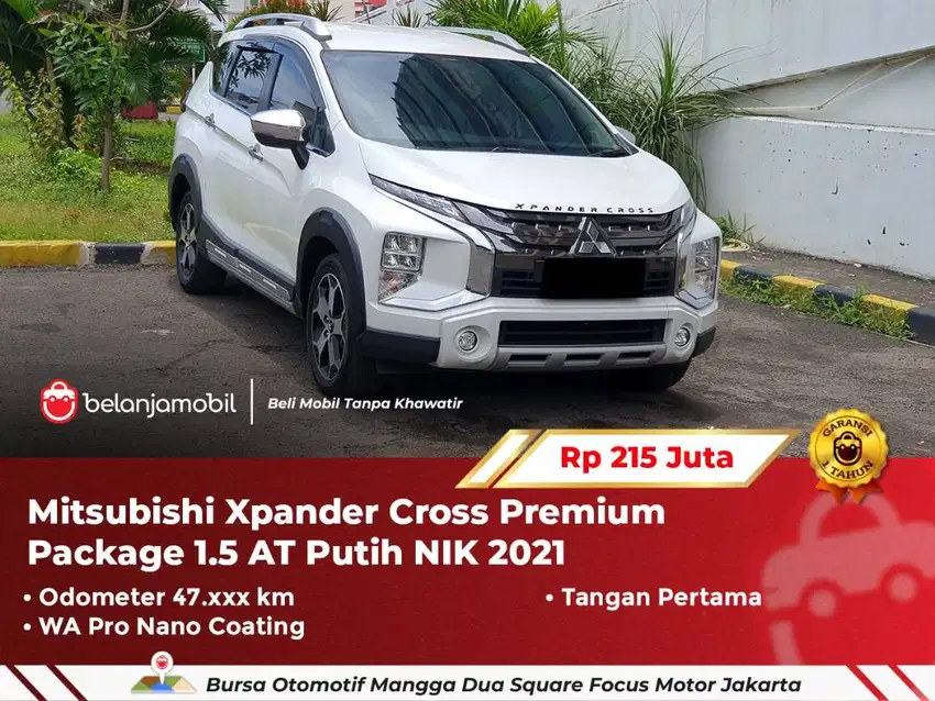 [ WARRANTY ] Mitsubishi Xpander Cross Premium 1.5 AT Putih 2021/2022
