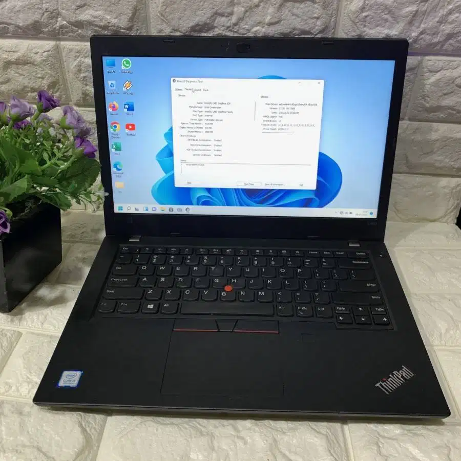 Laptop Lenovo L490 Intel Core i5 Gen 8 RAM 8GB SSD 256GB 14 Inc D-RTV