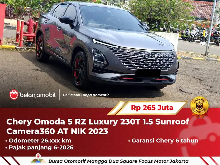 [ BERGARANSI ] Chery Omoda 5 RZ Luxury 230T 1.5 Sunroof AT 2023/2024