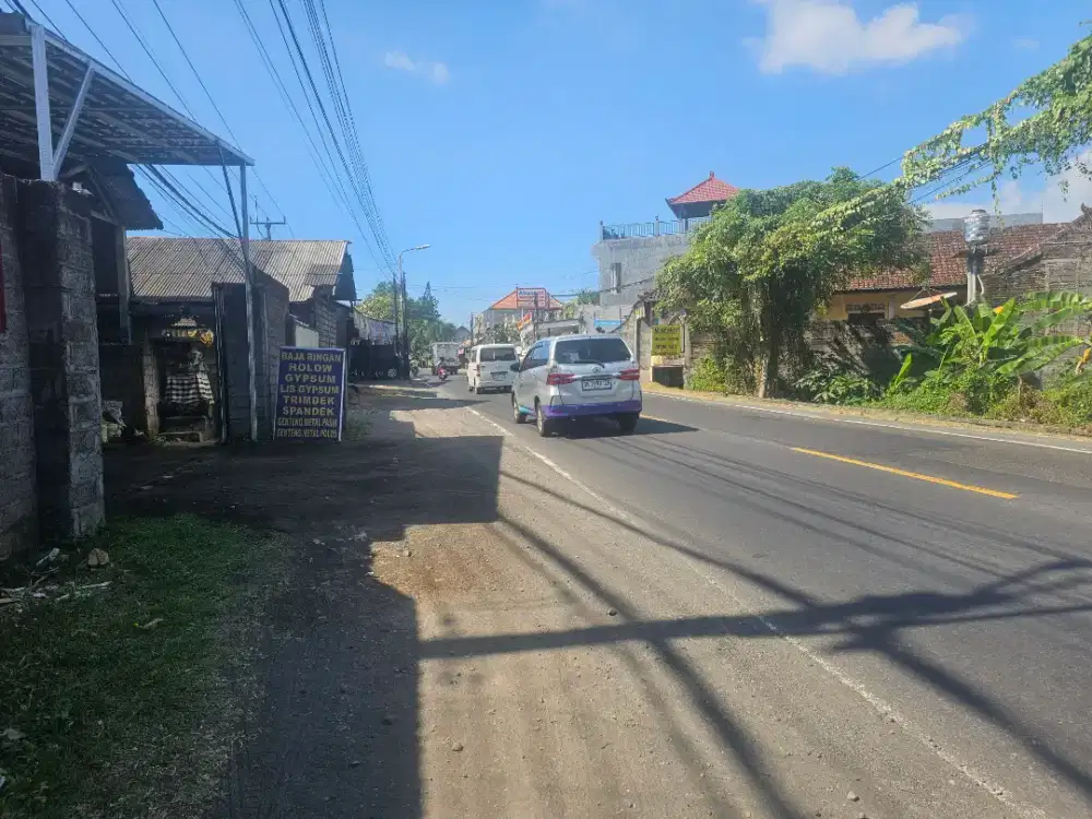 Tanah pinggjr jalan provinsi lovina anturan
