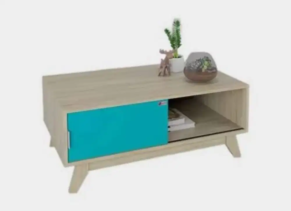 Meja Tamu Activ Lotus CFT 90 Sonoma Oak - Turquoise