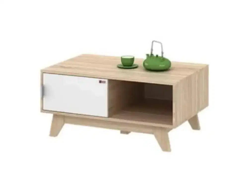 Meja Tamu Activ Lotus CFT 90 Sonoma Oak - White