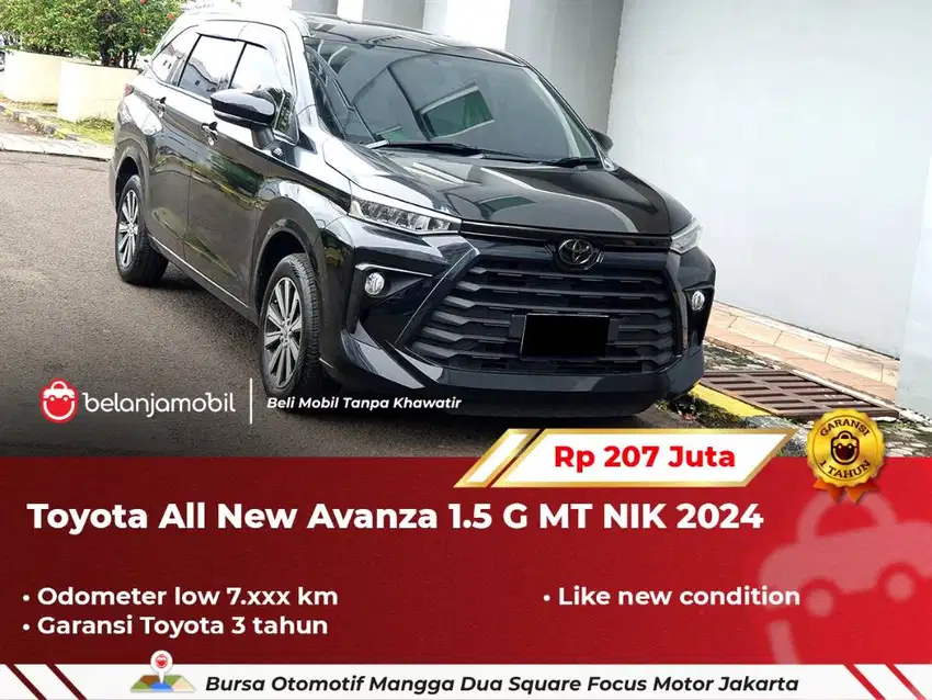 [ LOW KM 7RB ] Toyota All New Avanza 1.5 G MT Manual 2024/2025