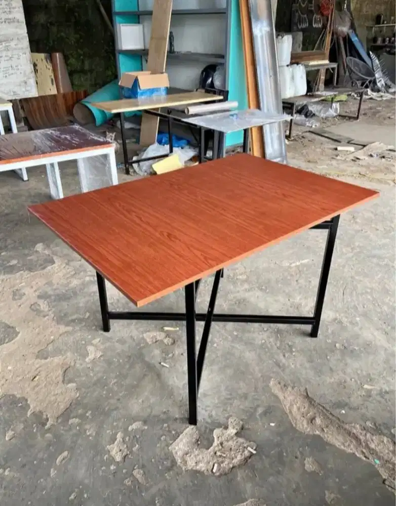 Meja lipat meja bongkar pasang meja makan meja usaha