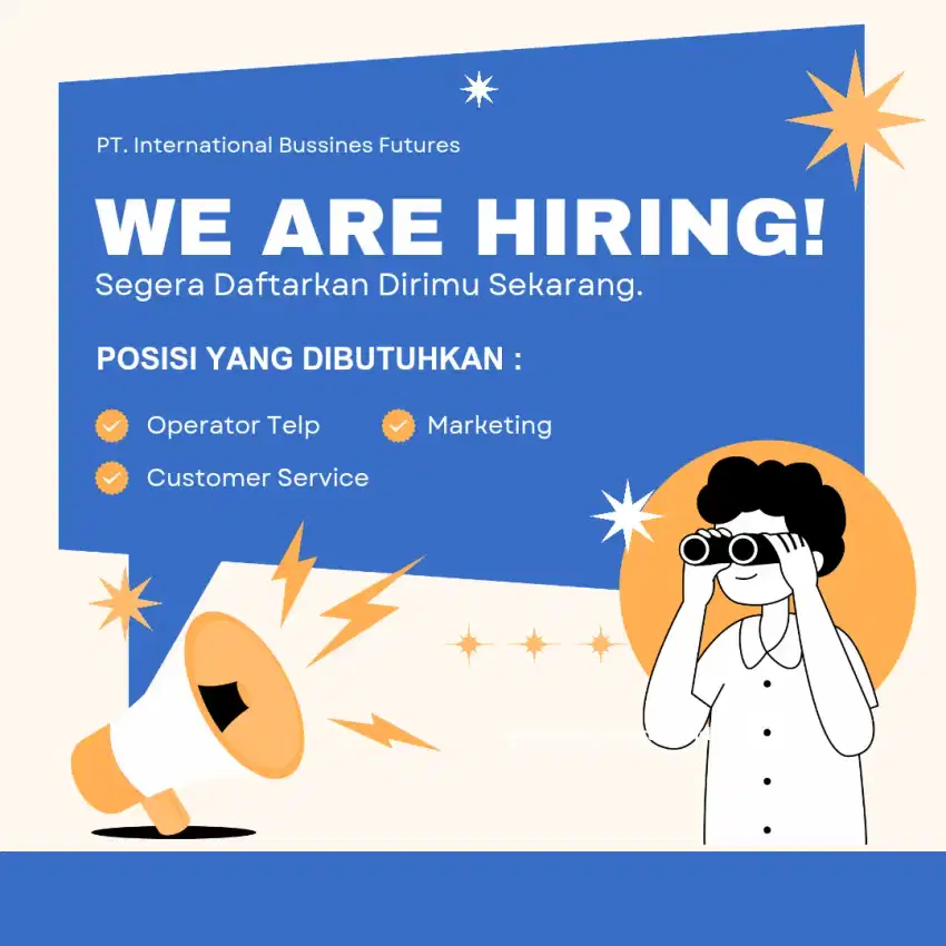 Lowongan Pekerjaan untuk Marketing and Sales