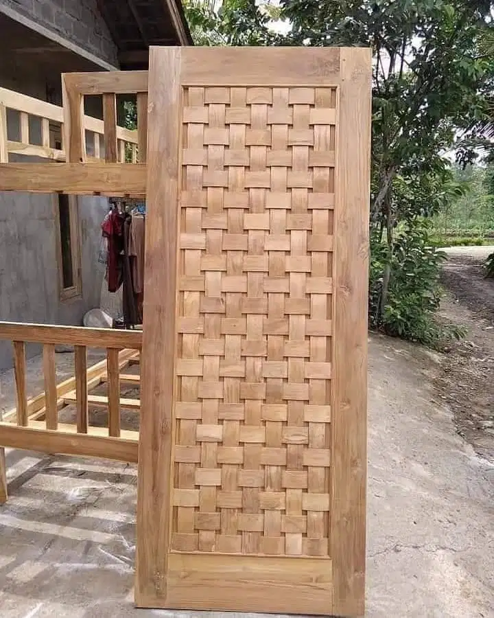 Pintu rumah kayu jati aneka model