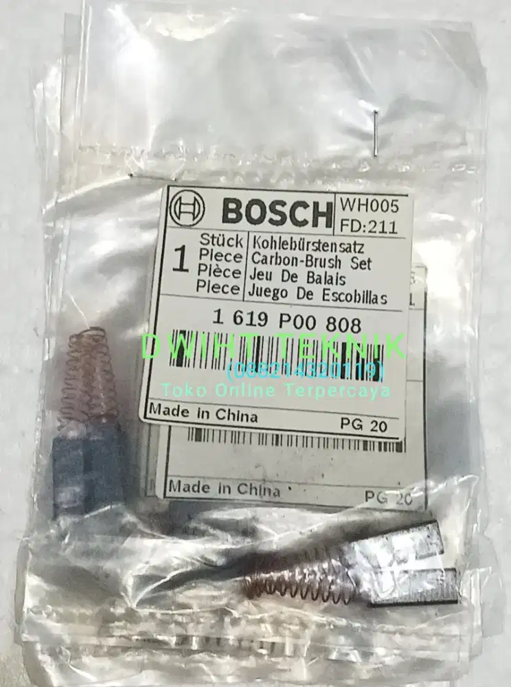 CARBON BRUSH ORIGINAL SPAREPART BOSCH GBM 350 RE