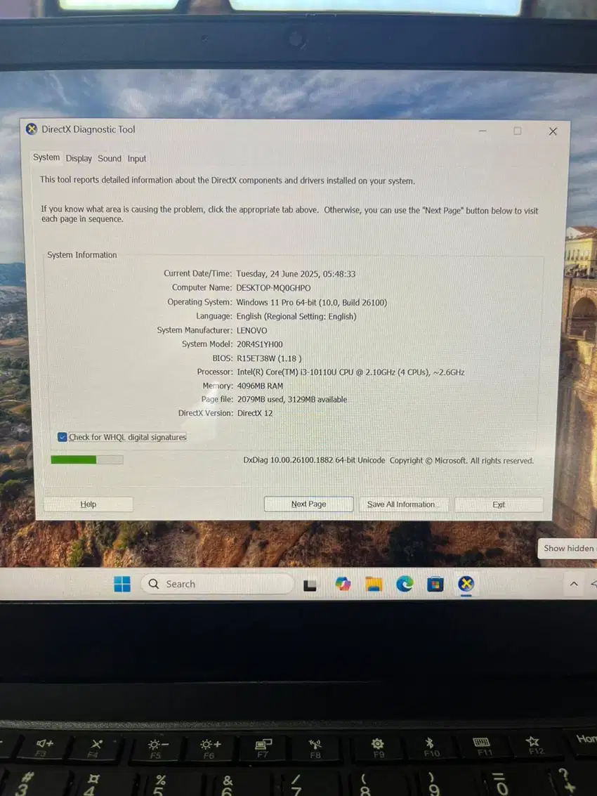 Lenovo L13 Core i3 Gen 10 | RAM 4GB | SSD 128GB | Ringan & Siap Pakai!