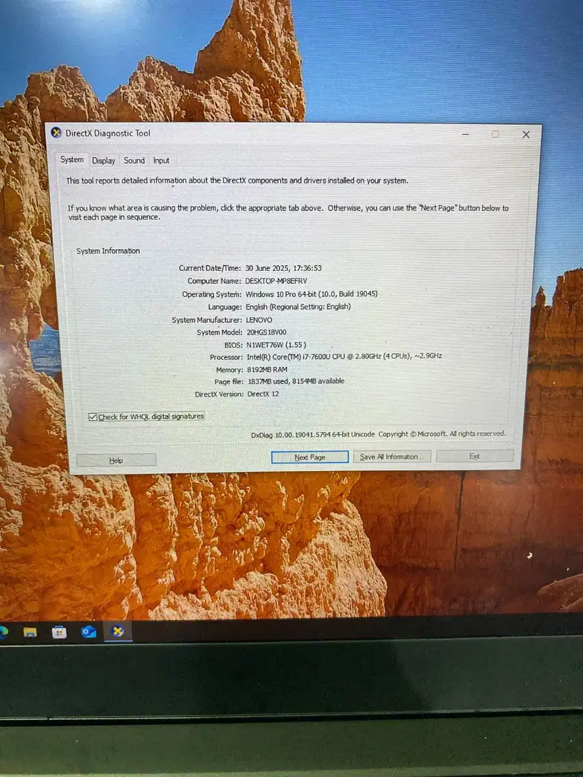 Lenovo T470s Core i7 Gen 7 | RAM 8GB | SSD 256GB | Tipis & Cepat!
