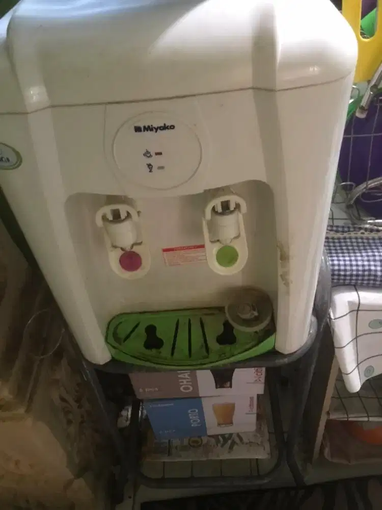 Dispenser miyako panas, dingin dan netral + rak dispenser