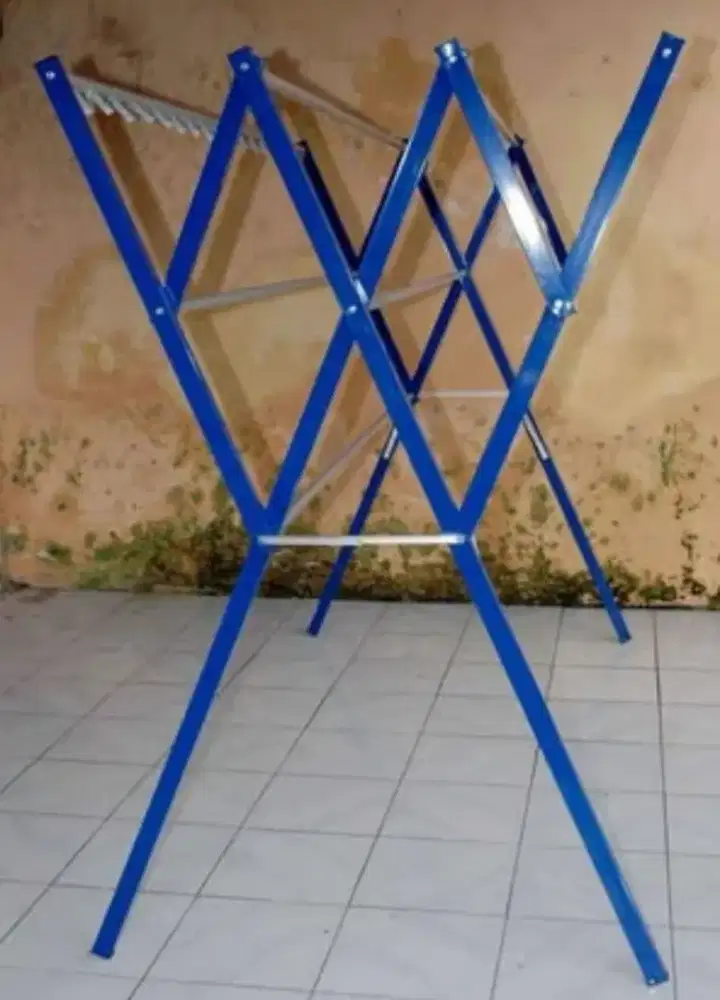 Jemuran Aluminium Warna Harmonika Lipat 2 m