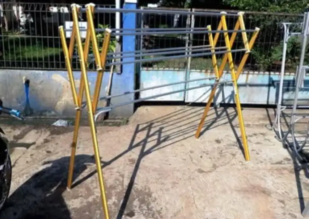Jemuran Aluminium Harmonika Lipat Life