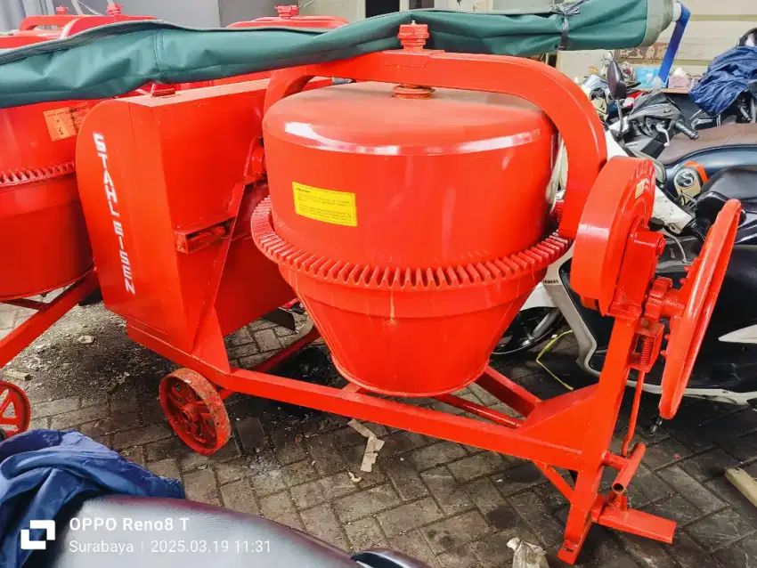 Molen cor beton 50kg komplit mesin siap pakai