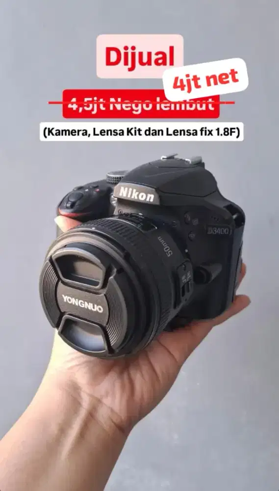 NIKON D3400 JUAL CEPAT