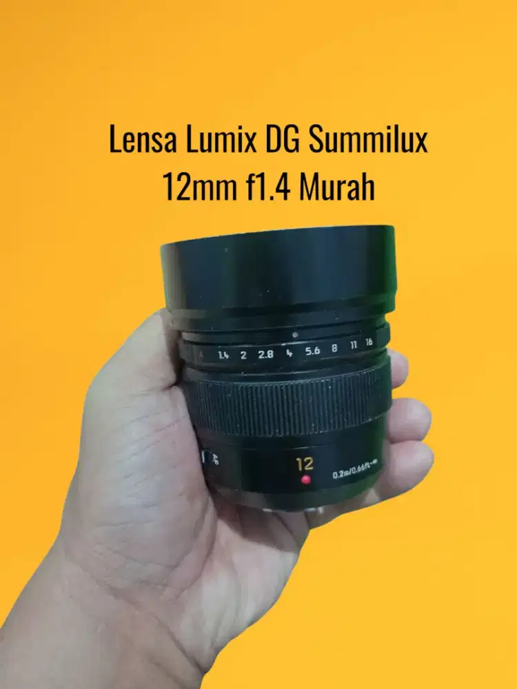Lensa Lumix DG Summilux 12mm f1.4 Murah