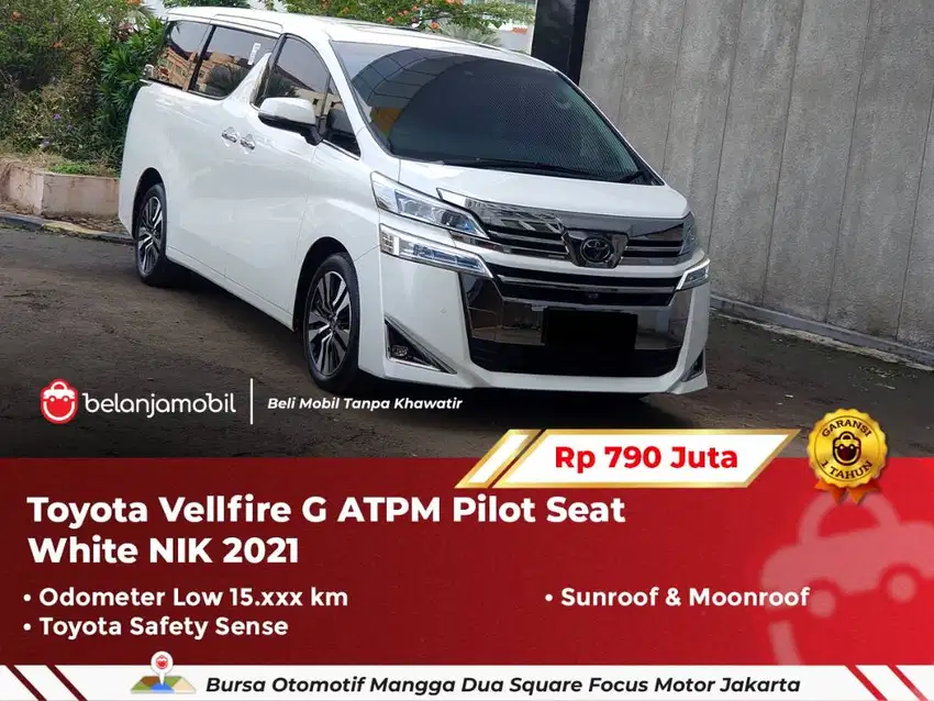 [ LOW KM ] Toyota Vellfire G ATPM TSS Pilot Seat White 2021/2022