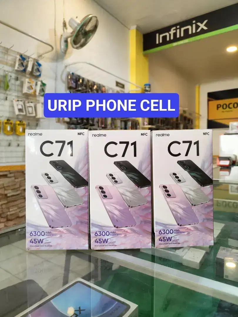 Realme C71 Nfc 6300 mah 4/128 promo+bonus cash & credit