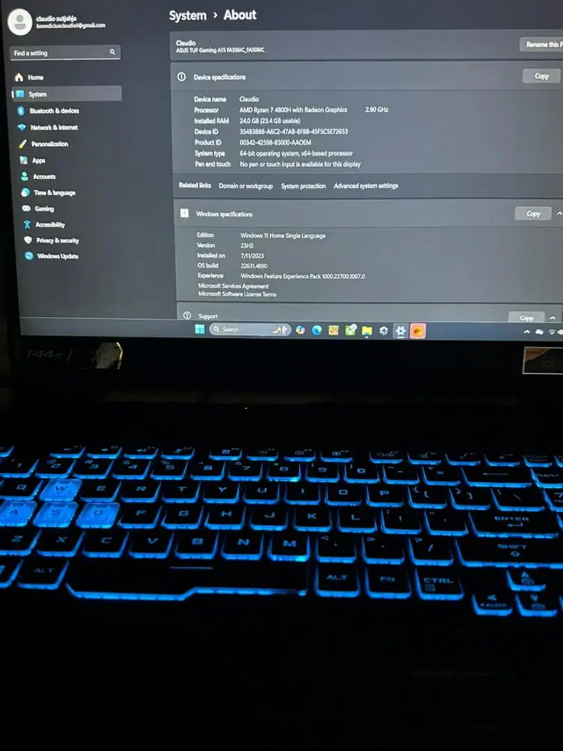 Laptop asus tuf gaming