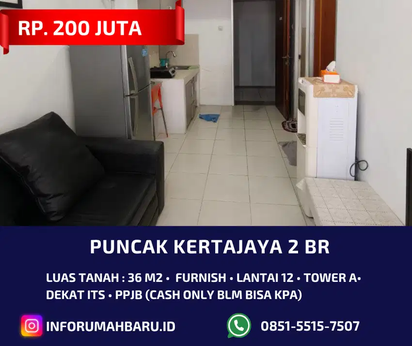 PUNCAK KERTAJAYA TERMURAH ‼️ Apartemen Puncak Kertajaya dekat ITS