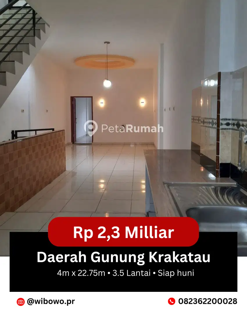 DIJUAL RUKO JALAN GUUNG KRAKATAU