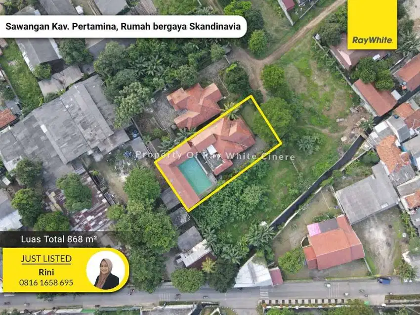 Sawangan, rumah bergaya Skandinavia di Kavling Pertamina Sawangan